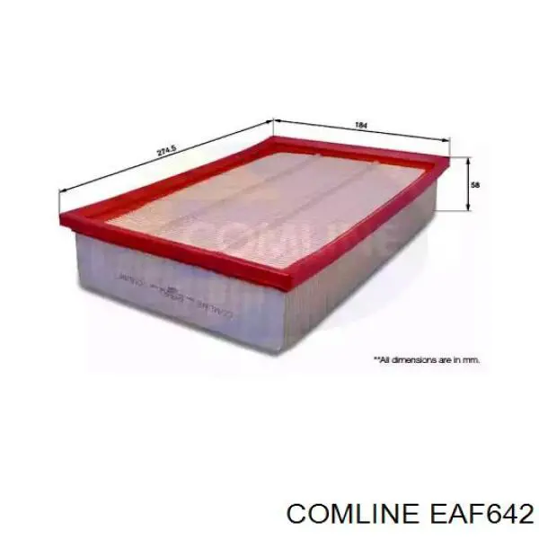 EAF642 Comline filtro de aire