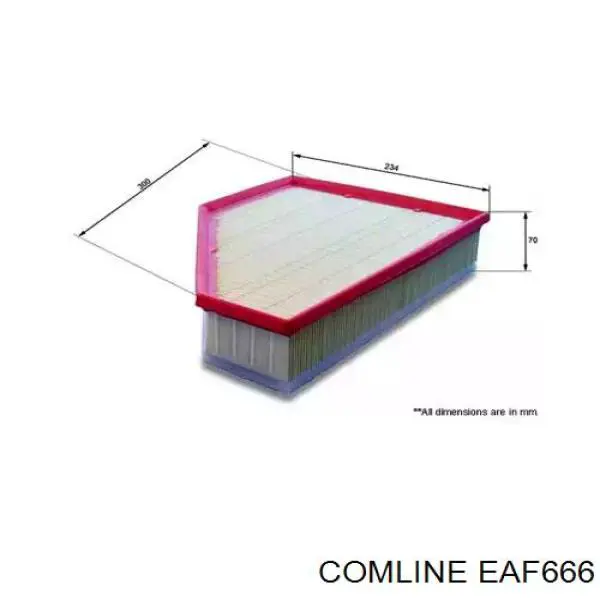 EAF666 Comline filtro de aire