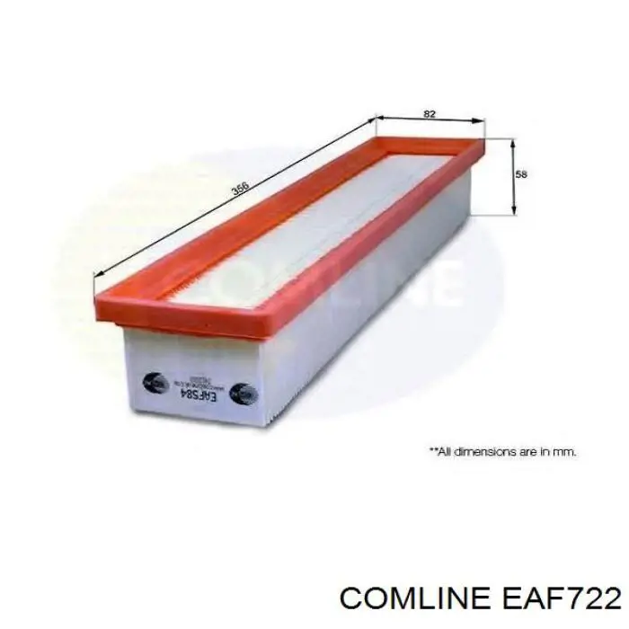 EAF722 Comline filtro de aire