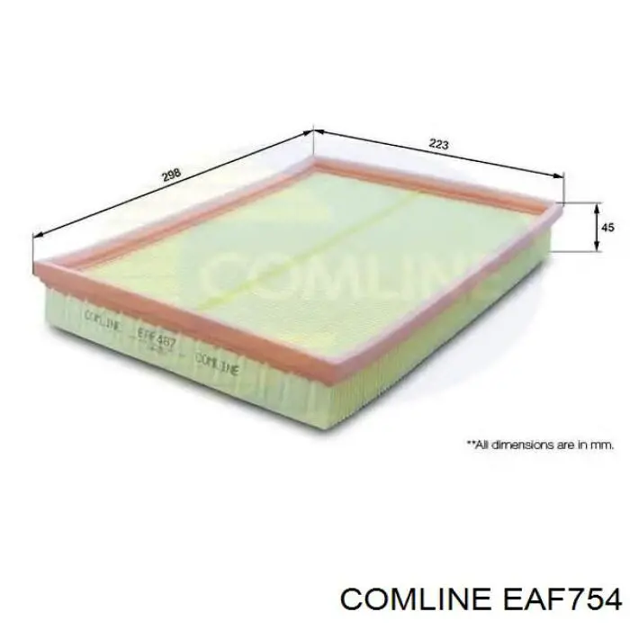 Filtro de aire EAF754 Comline