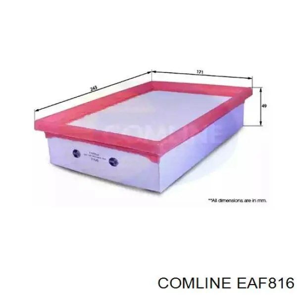 EAF816 Comline filtro de aire