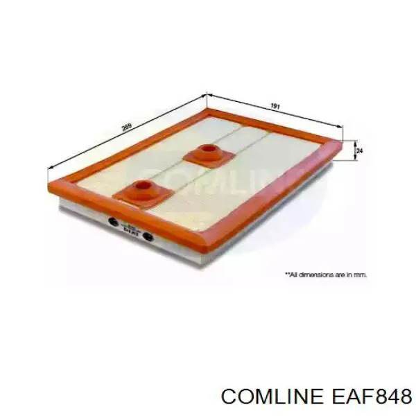 EAF848 Comline filtro de aire