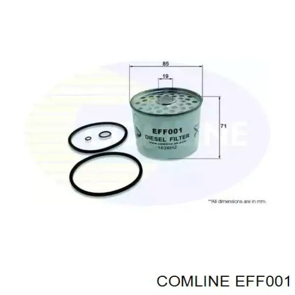 Comprar EFF001 Comline Filtro diesel