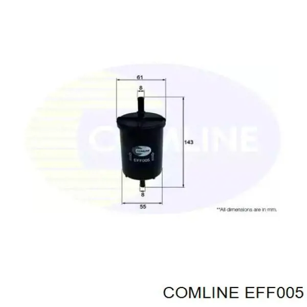 Comprar EFF005 Comline Filtro diesel
