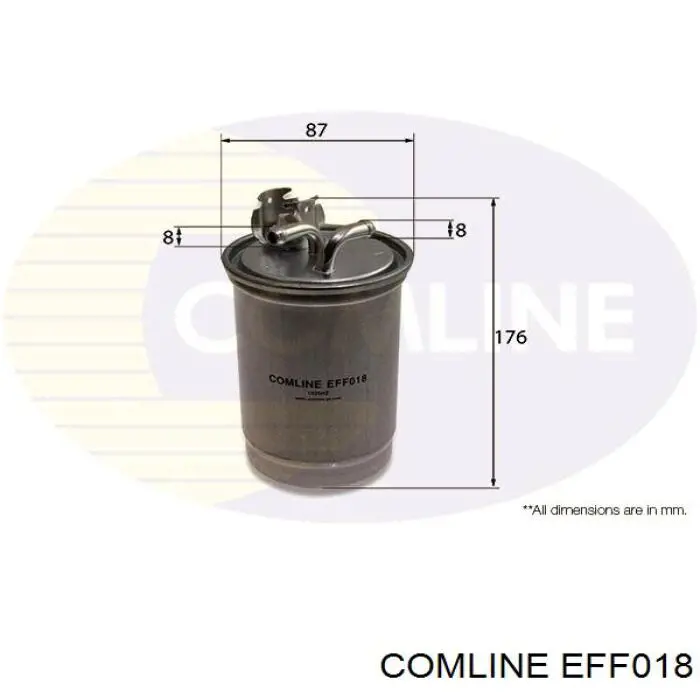 EFF018 Comline filtro combustible