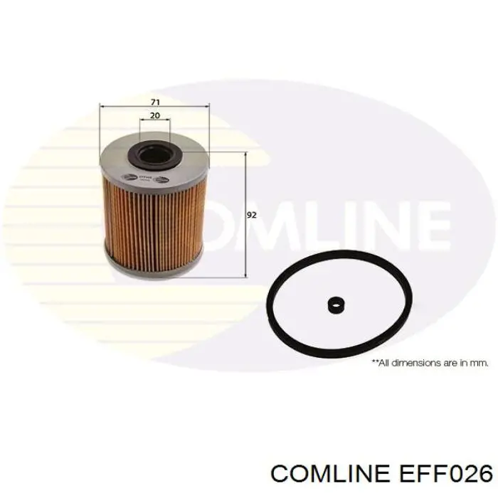 EFF026 Comline filtro de combustible