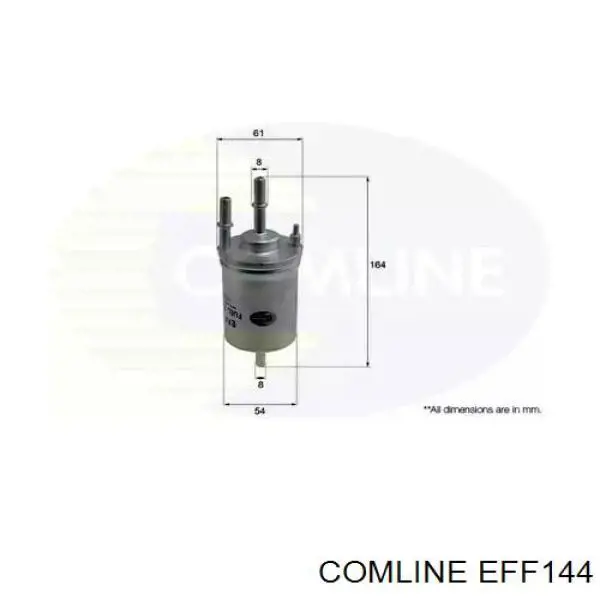 EFF144 Comline filtro combustible