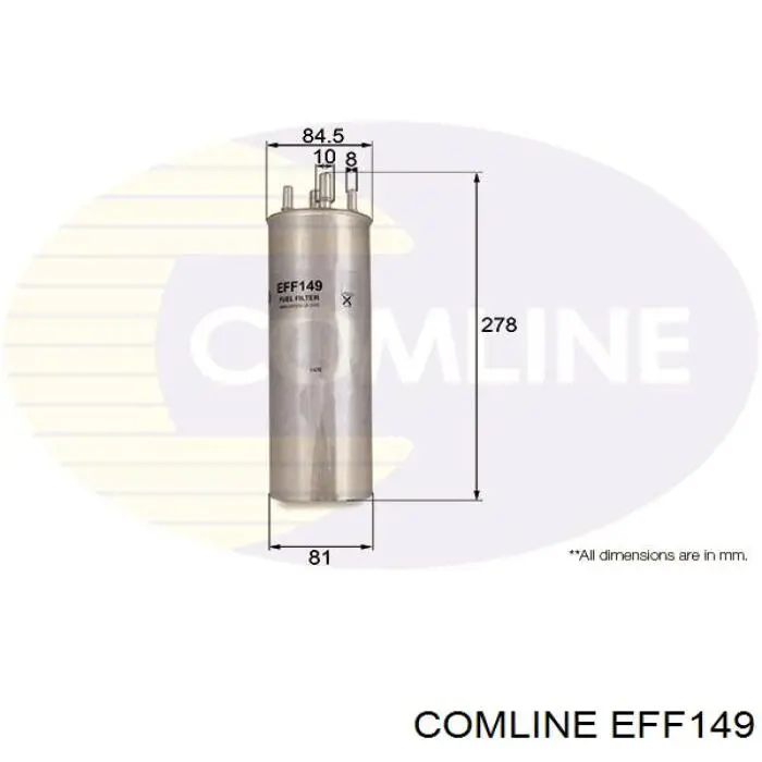 EFF149 Comline filtro combustible