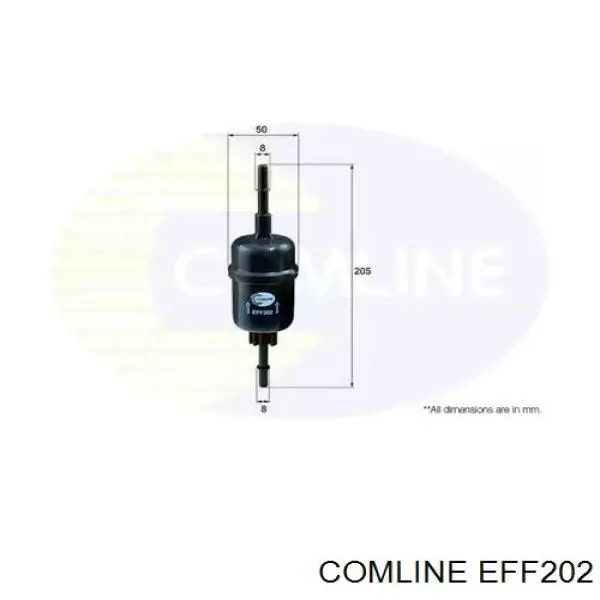 EFF202 Comline filtro de combustible