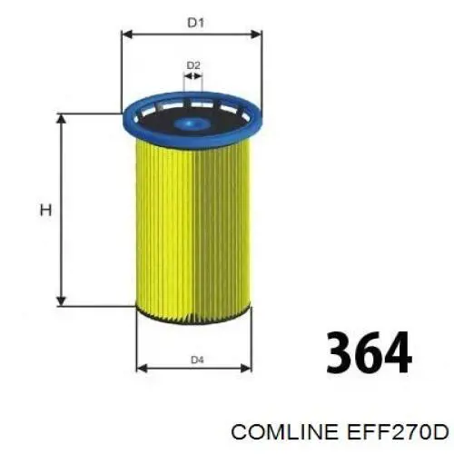 Comprar EFF270D Comline Filtro diesel