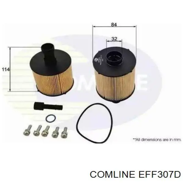 EFF307D Comline Filtro de gasolina