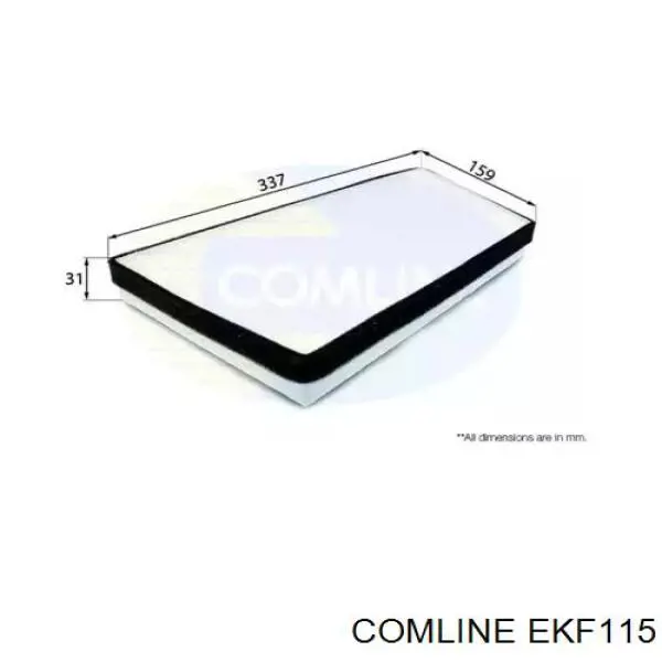 Filtro de cabina Comline EKF115 precio, desde 7,33 EUR