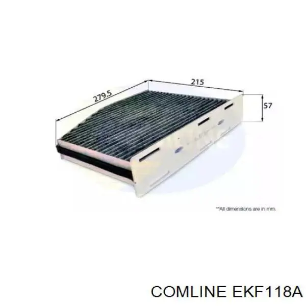 EKF118A Comline filtro habitáculo