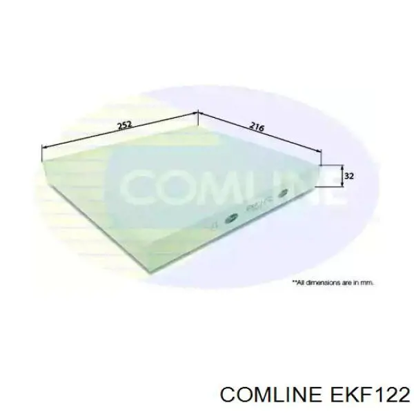 EKF122 Comline filtro habitáculo
