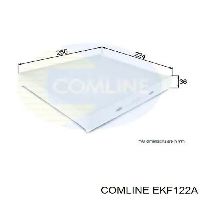 Filtro de habitáculo EKF122A Comline