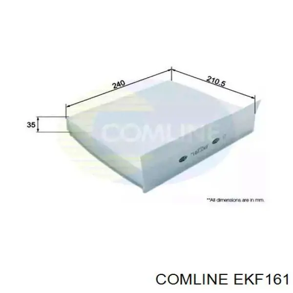 EKF161 Comline filtro habitáculo