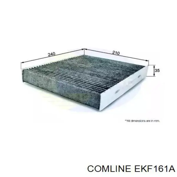 EKF161A Comline filtro de habitáculo