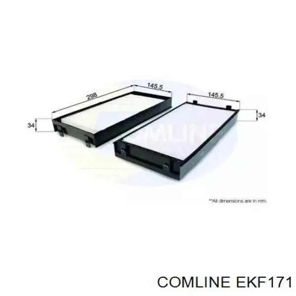 EKF171 Comline filtro de habitáculo