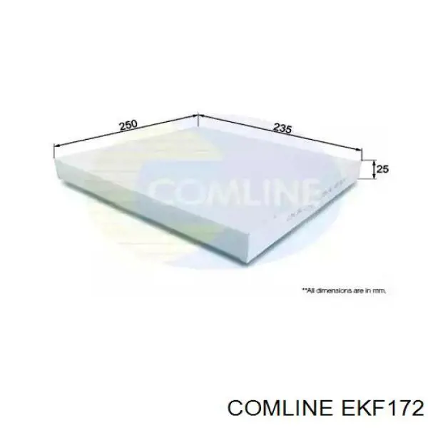 EKF172 Comline filtro de habitáculo