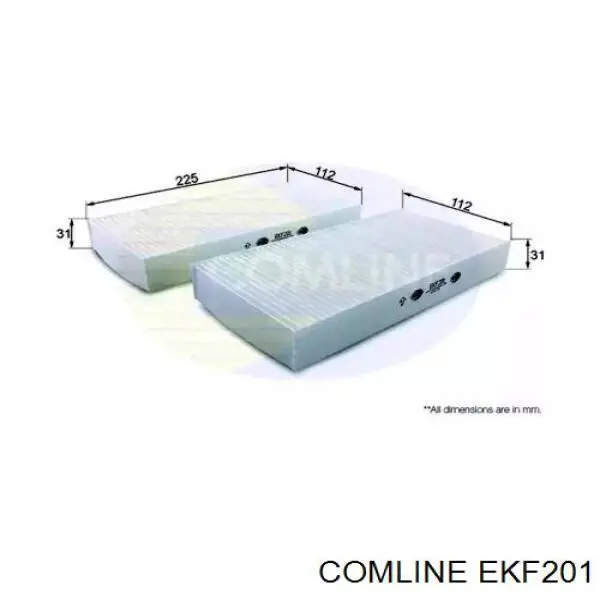 Comprar EKF201 Comline Filtro de aire del habitáculo