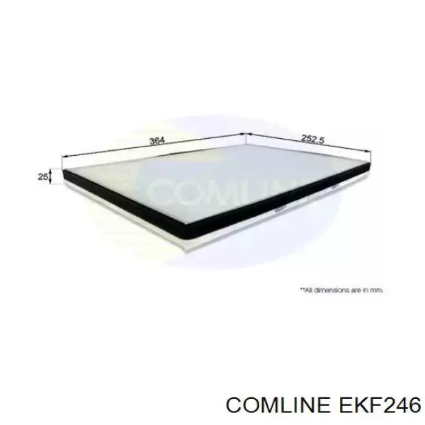 EKF246 Comline filtro de habitáculo