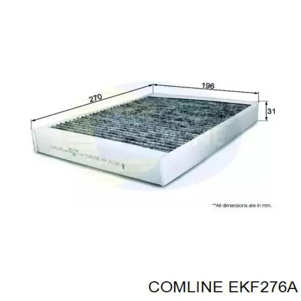 EKF276A Comline filtro habitáculo