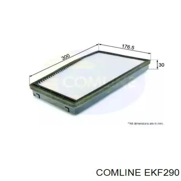 EKF290 Comline filtro de habitáculo