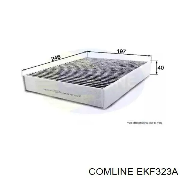 EKF323A Comline filtro de habitáculo