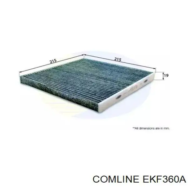 EKF360A Comline filtro habitáculo