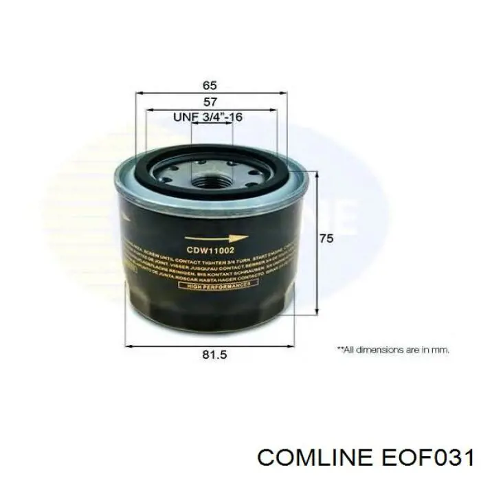 Comprar EOF031 Comline Filtros de aceite