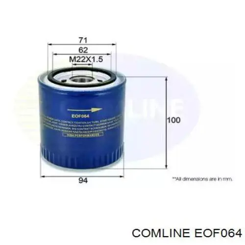 EOF064 Comline filtro de aceite