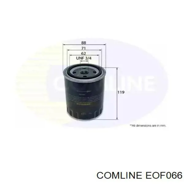 EOF066 Comline filtro de aceite