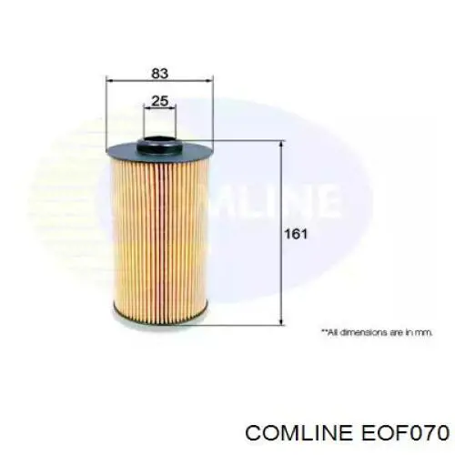 EOF070 Comline Filtro aceite