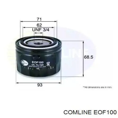 Comprar EOF100 Comline Filtros de aceite