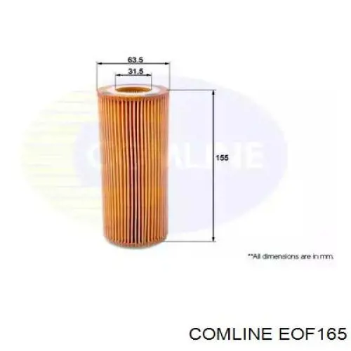 EOF165 Comline filtro de aceite