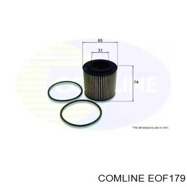 EOF179 Comline filtro de aceite