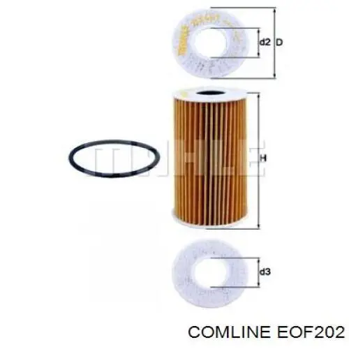 Filtro de aceite Comline EOF202 precio, desde 4,99 EUR