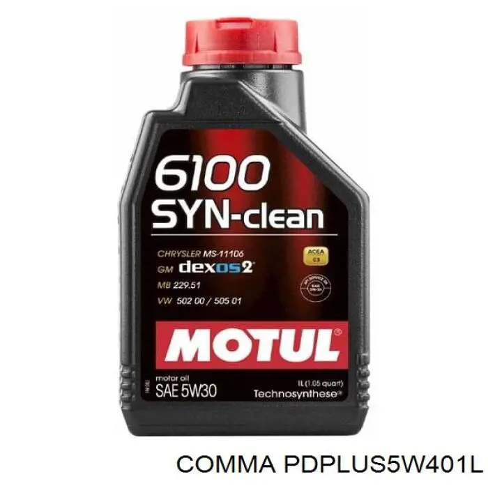 Aceite de motor COMMA PDPLUS5W401L