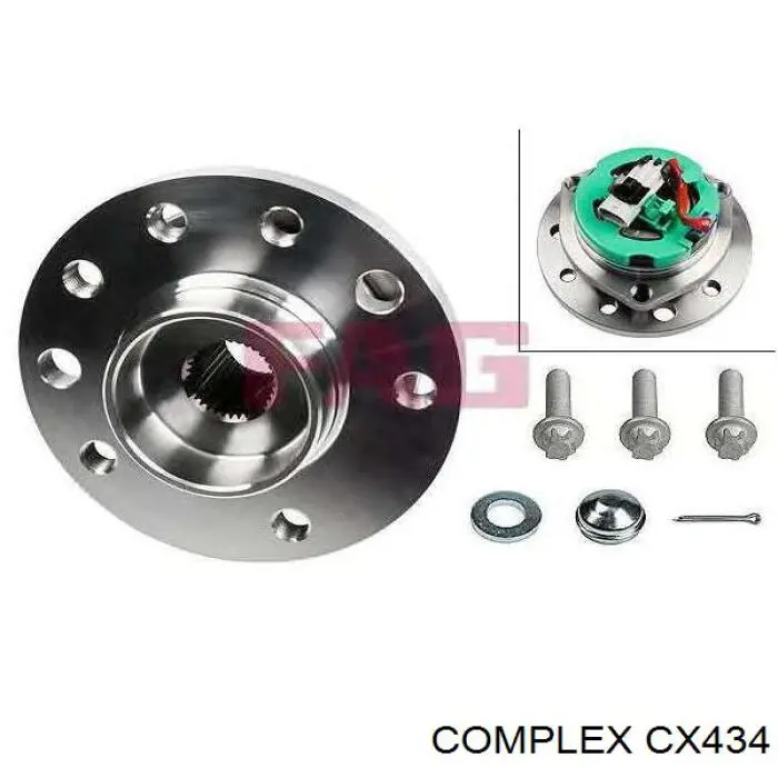 CX434 CX/Complex Cubo delantero