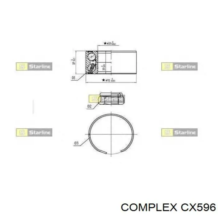 Cojinete de rueda delantero Alfa Romeo 146 930