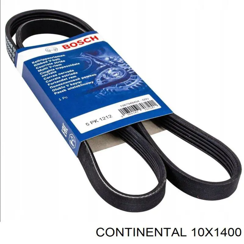 Correa de alternador 10X1400 Continental/Siemens