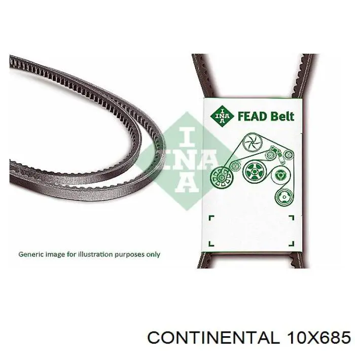 10X685 Continental/Siemens correa trapezoidal