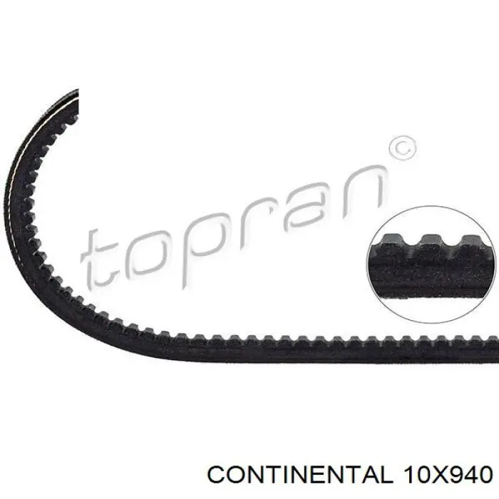Correa de transmisión trapezoidal Continental/Siemens 10X940 precio, desde 8,26 EUR