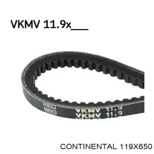 Correa de transmisión trapezoidal Continental/Siemens 119X650 precio, desde 11,05 EUR