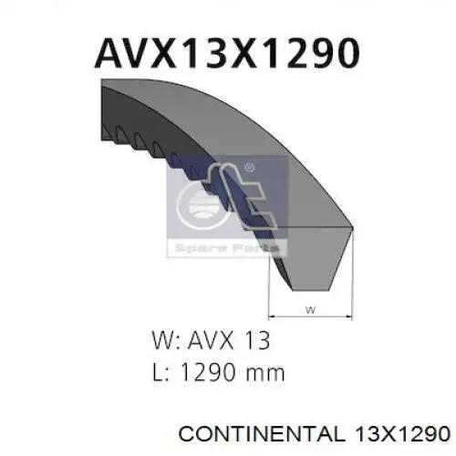 AVX13X1290 Continental/Siemens correa trapezoidal