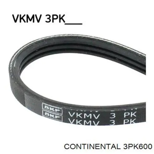 Comprar 3PK600 Continental/Siemens Correa trapezoidal