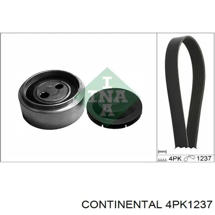 Correa de transmisión trapezoidal Continental/Siemens 4PK1237 precio, desde 21,40 EUR