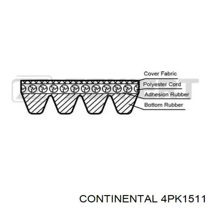 4PK1511 Continental/Siemens Correa poly v