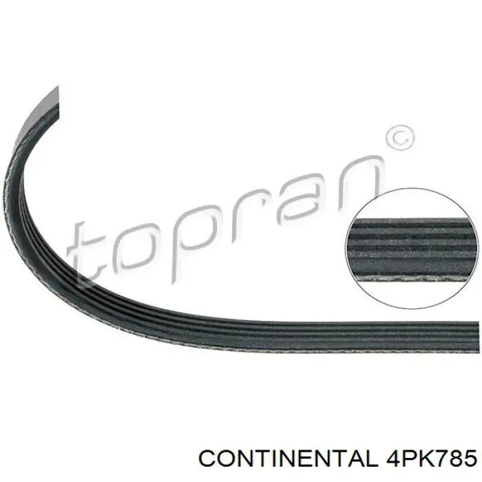 Comprar 4PK785 Continental/Siemens Correa trapezoidal