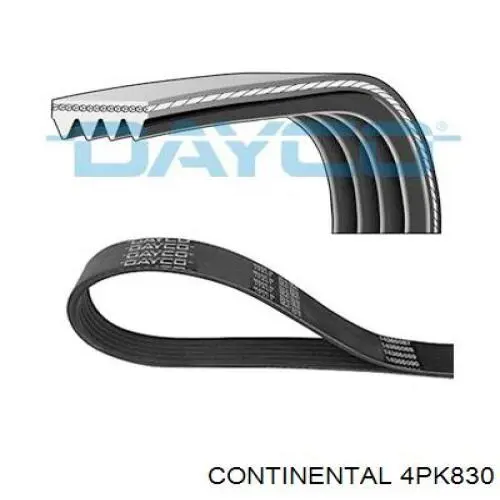 Correa de transmisión trapezoidal Continental/Siemens 4PK830 precio, desde 15,96 EUR